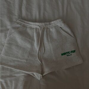 White Fox Offstage Lounge Shorts Glacier Grey